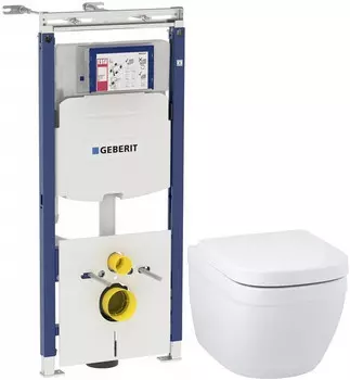 Комплект подвесной унитаз Grohe Euro Ceramic 39328000 + 39330001 + система инсталляции Geberit 111.362.00.5