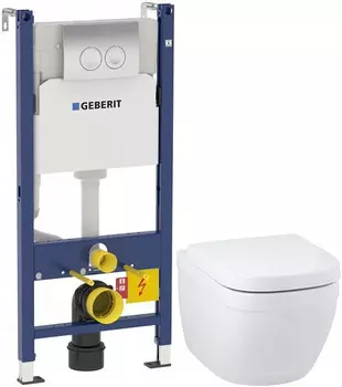 Комплект подвесной унитаз Grohe Euro Ceramic 39328000 + 39330001 + система инсталляции Geberit 458.124.21.1