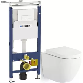 Комплект подвесной унитаз Grossman GR-4411 + система инсталляции Geberit 458.125.11.1