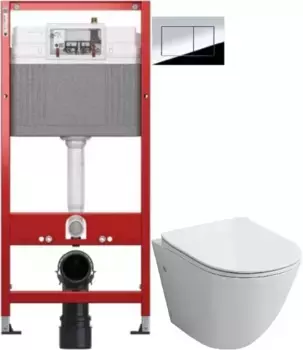 Комплект подвесной унитаз Grossman GR-4411S + система инсталляции Tece 9400412