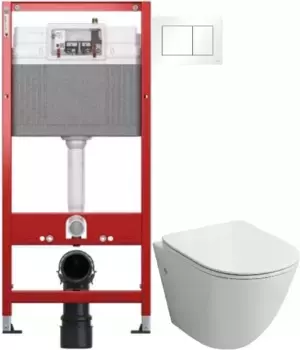 Комплект подвесной унитаз Grossman GR-4411S + система инсталляции Tece 9400413