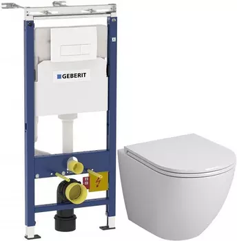 Комплект подвесной унитаз Grossman GR-4455S + система инсталляции Geberit 458.125.11.1