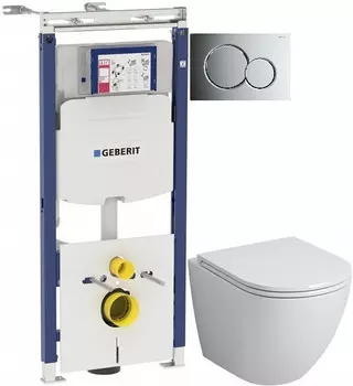 Комплект подвесной унитаз Grossman GR-4455S + система инсталляции Geberit 111.362.00.5 + 115.770.21.5