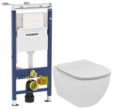 Комплект подвесной унитаз Ideal Standard Tesi T007901 + T352701 + система инсталляции Geberit 458.125.11.1