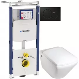 Комплект подвесной унитаз Jacob Delafon Escale E1306-00 + система инсталляции Geberit 111.362.00.5 + 115.770.DW.5