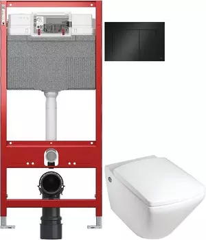 Комплект подвесной унитаз Jacob Delafon Escale E1306-00 + система инсталляции Tece 9300302 + 9240407