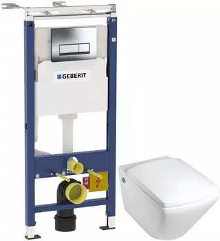 Комплект подвесной унитаз Jacob Delafon Escale E1306-00 + система инсталляции Geberit 458.125.21.1