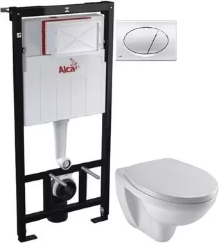 Комплект подвесной унитаз Jacob Delafon Patio EDV102-00 + E70021-00 + система инсталляции AlcaPlast AM101/11203:1RUSSETM71