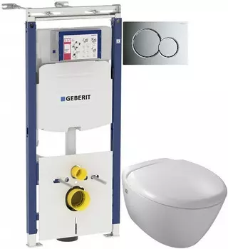 Комплект подвесной унитаз Jacob Delafon Presquile E4440-00 + система инсталляции Geberit 111.362.00.5 + 115.770.21.5