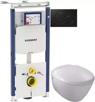 Комплект подвесной унитаз Jacob Delafon Presquile E4440-00 + система инсталляции Geberit 111.362.00.5 + 115.770.DW.5