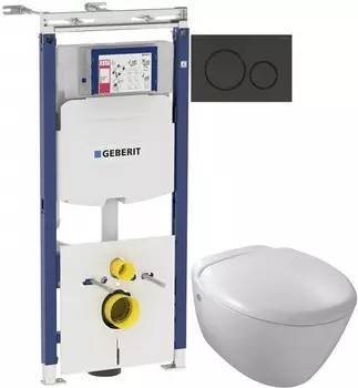 Комплект подвесной унитаз Jacob Delafon Presquile E4440-00 + система инсталляции Geberit 111.362.00.5 + 115.882.DW.1
