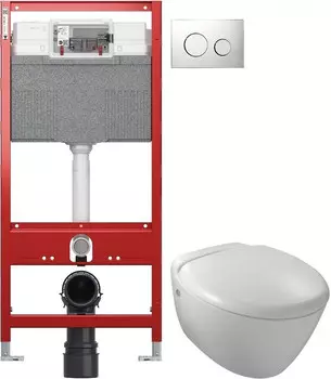 Комплект подвесной унитаз Jacob Delafon Presquile E4440-00 + система инсталляции Tece 9300302 + 9240921