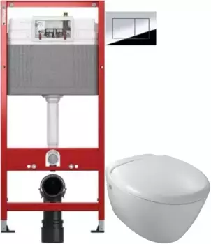 Комплект подвесной унитаз Jacob Delafon Presquile E4440-00 + система инсталляции Tece 9400412