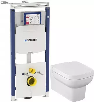 Комплект подвесной унитаз Jacob Delafon Replay E4833-00 + 8320K-00 + система инсталляции Geberit 111.362.00.5