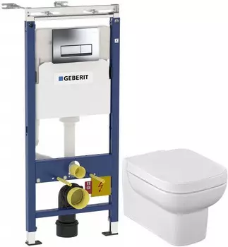 Комплект подвесной унитаз Jacob Delafon Replay E4833-00 + 8320K-00 + система инсталляции Geberit 458.125.21.1