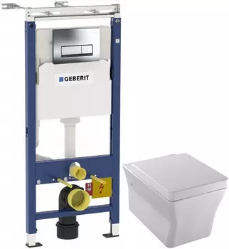 Комплект подвесной унитаз Jacob Delafon Reve E4811-00 + система инсталляции Geberit 458.125.21.1