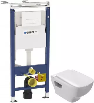 Комплект подвесной унитаз Jacob Delafon Struktura EDE102-00 + E4270-00 + система инсталляции Geberit 458.125.11.1