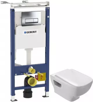 Комплект подвесной унитаз Jacob Delafon Struktura EDE102-00 + E70024-00 + система инсталляции Geberit 458.125.21.1