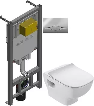 Комплект подвесной унитаз Jacob Delafon Struktura EDF102-00 + E70025-00 + система инсталляции Jacob Delafon E29025-NF + E29027-CP