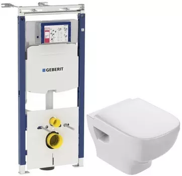 Комплект подвесной унитаз Jacob Delafon Struktura EDF102-00 + E4272-00 + система инсталляции Geberit 111.362.00.5