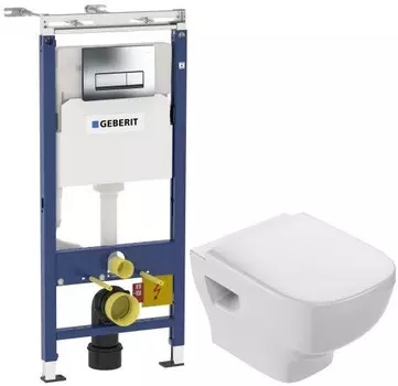 Комплект подвесной унитаз Jacob Delafon Struktura EDF102-00 + E4272-00 + система инсталляции Geberit 458.125.21.1