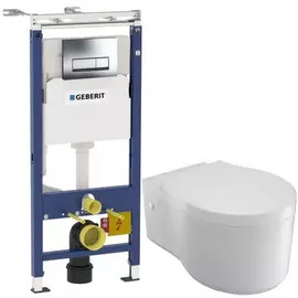 Комплект подвесной унитаз Jacob Delafon Viragio E4773-00 + система инсталляции Geberit 458.125.21.1