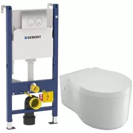 Комплект подвесной унитаз Jacob Delafon Viragio E4773-00 + система инсталляции Geberit 458.124.21.1