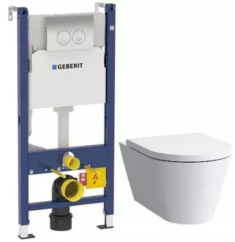 Комплект подвесной унитаз Laufen Kartell by Laufen 8.2033.6.000.000.1 + 8.9133.1.000.000.1 + система инсталляции Geberit 458.124.21.1