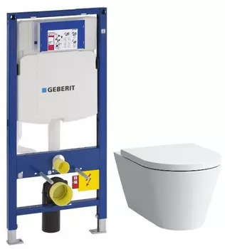 Комплект подвесной унитаз Laufen Kartell by Laufen 8.2033.6.000.000.1 + 8.9133.1.000.000.1 + система инсталляции Geberit 111.300.00.5