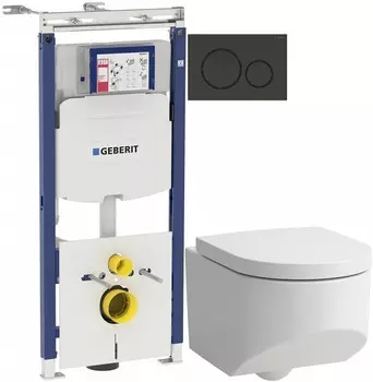 Комплект подвесной унитаз Laufen Sonar 8.2034.1.000.000.1 + 8.9334.1.000.000.1 + система инсталляции Geberit 111.362.00.5 + 115.882.DW.1