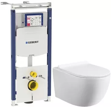 Комплект подвесной унитаз MEER MR-2100 + система инсталляции Geberit 111.362.00.5