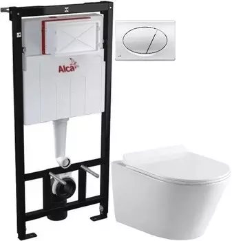 Комплект подвесной унитаз MEER MR-2102 + система инсталляции AlcaPlast AM101/11203:1RUSSETM71