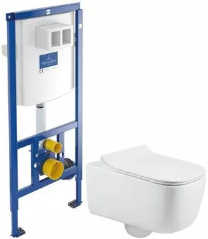 Комплект подвесной унитаз MEER MR-2103 + система инсталляции Villeroy &amp; Boch 92246100