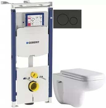 Комплект подвесной унитаз Orange C03-100W + система инсталляции Geberit 111.362.00.5 + 115.882.DW.1