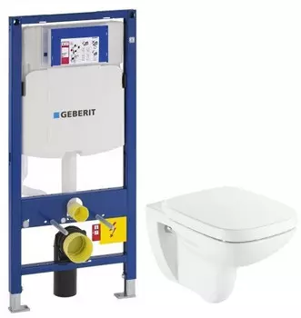 Комплект подвесной унитаз Roca Debba 346997000 + ZRU9302826 + система инсталляции Geberit 111.300.00.5