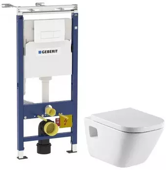 Комплект подвесной унитаз Roca The Gap 346477000 + 801472004 + система инсталляции Geberit 458.125.11.1