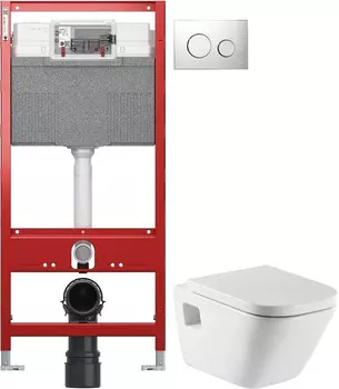 Комплект подвесной унитаз Roca The Gap 346477000 + 801472004 + система инсталляции Tece 9300302 + 9240921