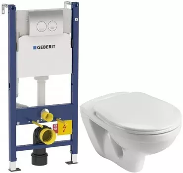 Комплект подвесной унитаз Santek Бореаль 1.WH30.2.205 + система инсталляции Geberit 458.124.21.1