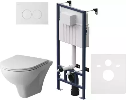 Комплект подвесной унитаз + система инсталляции Am.Pm Gem Pro C L IS70101.901700