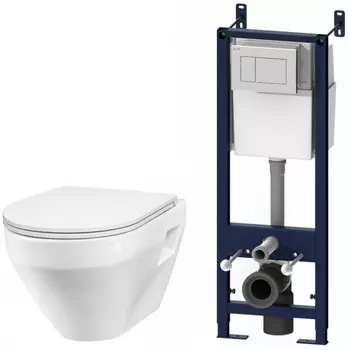 Комплект подвесной унитаз + система инсталляции Am.Pm Spirit IS301.701738