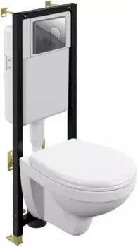 Комплект подвесной унитаз + система инсталляции Cersanit Nature A64230