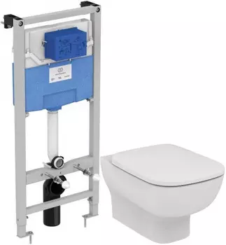 Комплект подвесной унитаз T386001 + T318101 + система инсталляции R020467 Ideal Standard Prosys Esedra AquaBlade T386401
