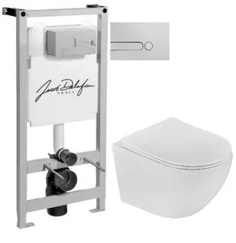 Комплект подвесной унитаз Teka Manacor 11.732.00.02 + система инсталляции Jacob Delafon E5504-NF + E4326-00