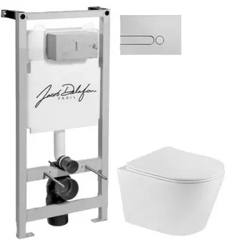 Комплект подвесной унитаз Teka Nexos 117320001 + система инсталляции E5504-NF + E4326-CP