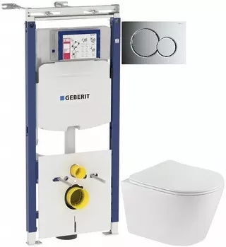 Комплект подвесной унитаз Teka Nexos 117320001 + система инсталляции Geberit 111.362.00.5 + 115.770.21.5