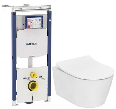 Комплект подвесной унитаз Toto RP CW552Y + TC513F + система инсталляции Geberit 111.362.00.5