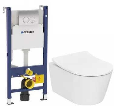 Комплект подвесной унитаз Toto RP CW552Y + TC513F + система инсталляции Geberit 458.124.21.1