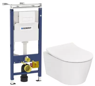 Комплект подвесной унитаз Toto RP CW552Y + TC513F + система инсталляции Geberit 458.125.11.1
