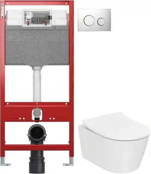 Комплект подвесной унитаз Toto RP CW552Y + TC513F + система инсталляции Tece 9300302 + 9240626