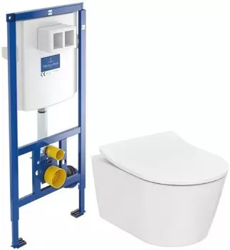 Комплект подвесной унитаз Toto RP CW552Y + TC513F + система инсталляции Villeroy &amp; Boch 92246100